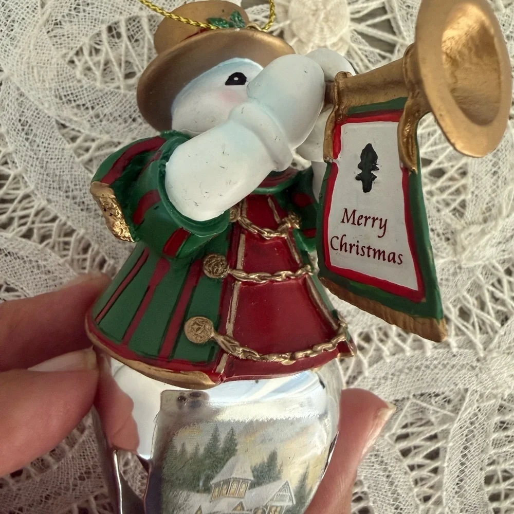 3 Snowman Thomas Kinkade Snow Bells Collectibles Bradford Exchange